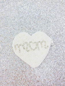 Beaded Mom Heart Pouch - 2 Colors!