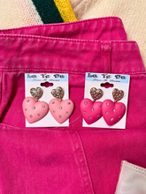 Load image into Gallery viewer, Bling Heart Earrings - 2 Colors!
