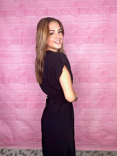Load image into Gallery viewer, Black Shirt Dress
