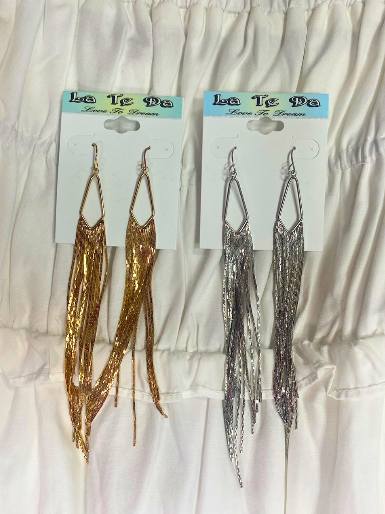 Dangle Chain Earrings - 2 Colors!