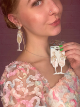Load image into Gallery viewer, Celluloid Champagne Earrings - 2 Colors!
