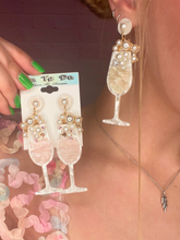 Load image into Gallery viewer, Celluloid Champagne Earrings - 2 Colors!
