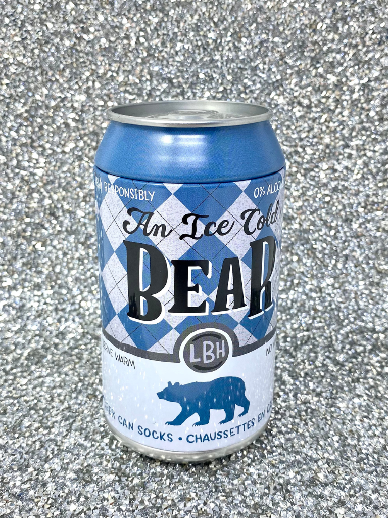 Cold Bear Beer Can Socks