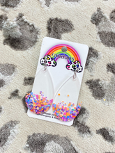 Load image into Gallery viewer, Glitter Dots Clear Earrings

