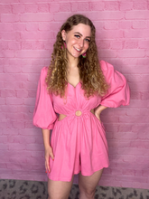 Load image into Gallery viewer, Bubblegum Keyhole Romper
