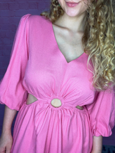 Load image into Gallery viewer, Bubblegum Keyhole Romper
