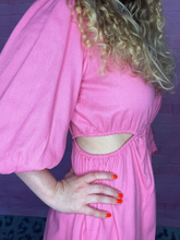 Load image into Gallery viewer, Bubblegum Keyhole Romper
