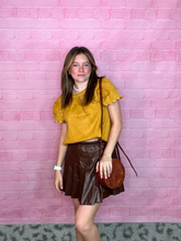 Load image into Gallery viewer, Scalloped Suede Top

