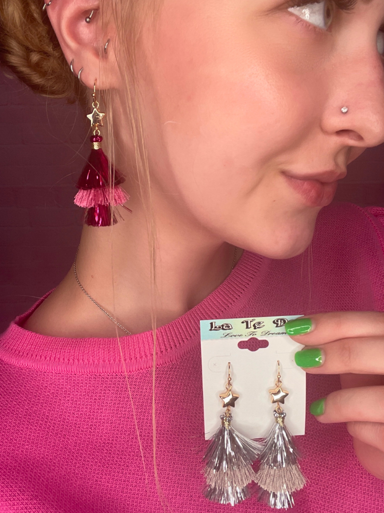 Star Tassel Earrings - 2 Colors!