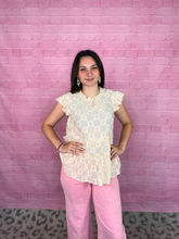 Load image into Gallery viewer, Textured Ruffle Top - 2 Colors!

