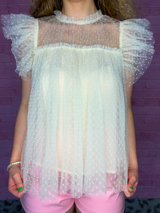 Tulle Dot Top